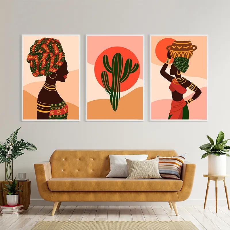 Tablou Multicanvas African Tradition Set mockup 4