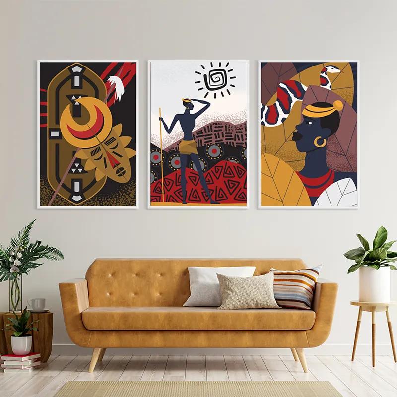 Tablou Multicanvas Hunters Set mockup 4