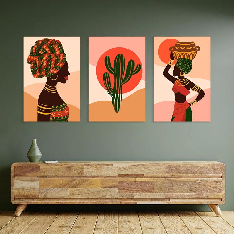 Tablou Multicanvas African Tradition Set mockup 2