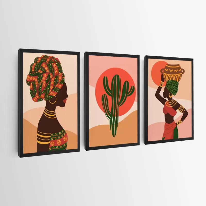 Tablou Multicanvas African Tradition Set mockup 0