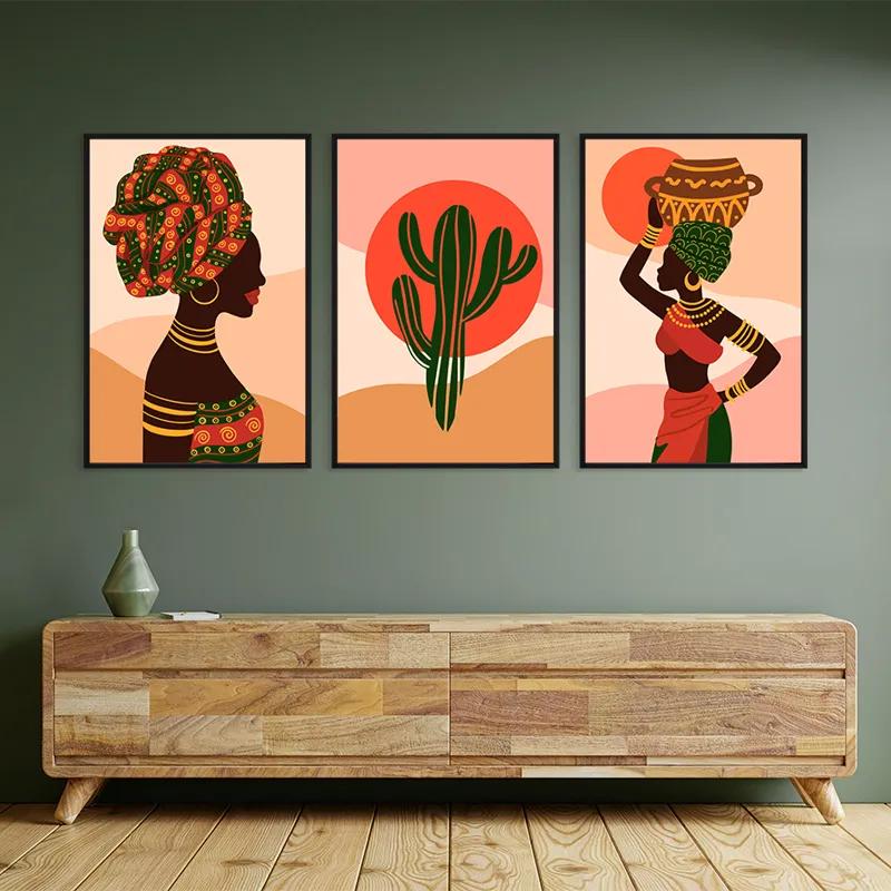 Tablou Multicanvas African Tradition Set mockup 2
