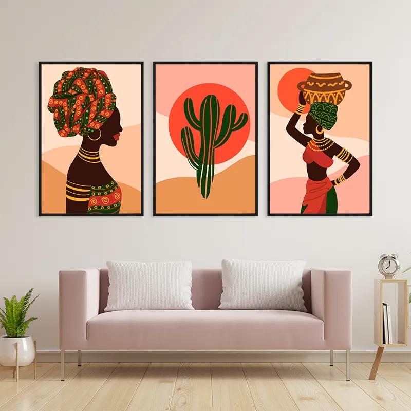 Tablou Multicanvas African Tradition Set mockup 3