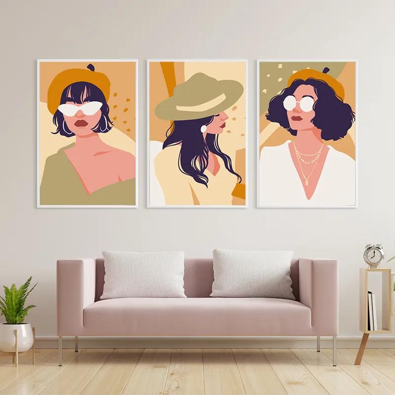 Tablou Multicanvas Modern Woman Set mockup 3