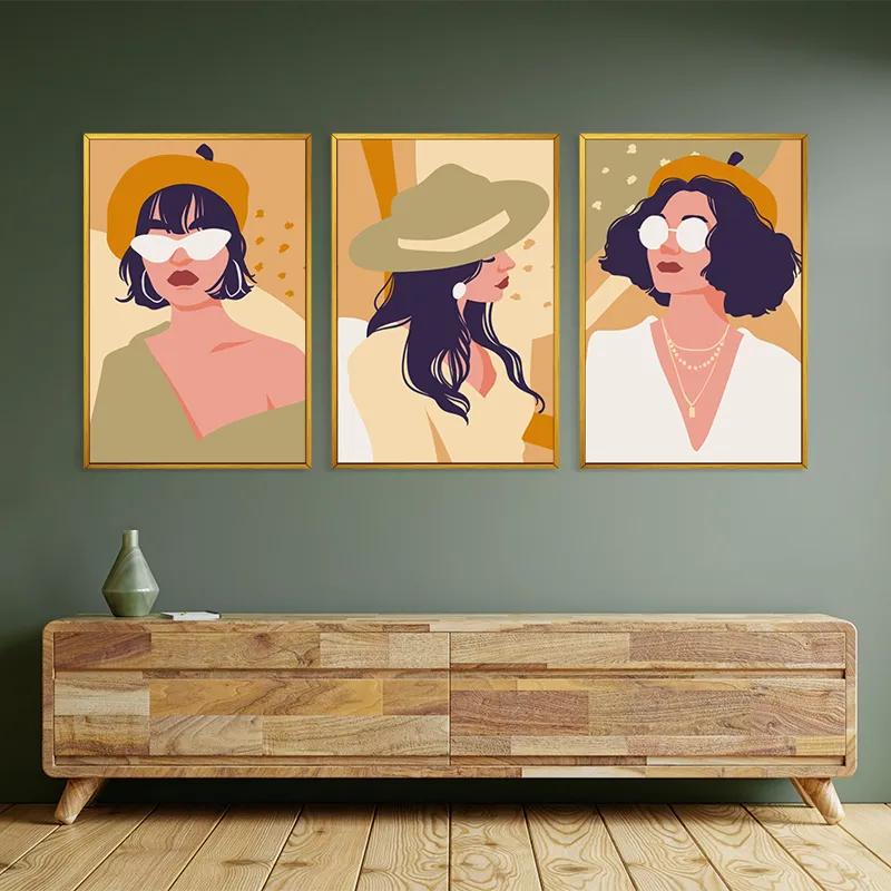 Tablou Multicanvas Modern Woman Set mockup 2