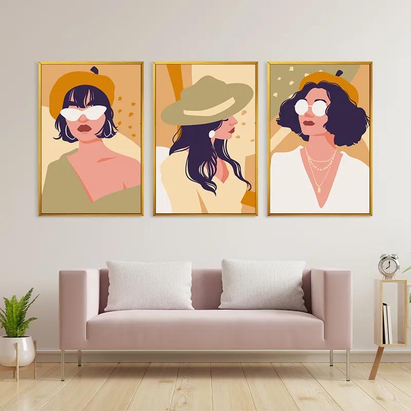 Tablou Multicanvas Modern Woman Set mockup 3