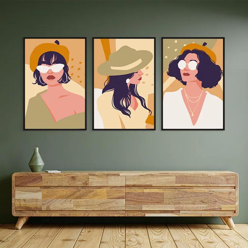 Tablou Multicanvas Modern Woman Set mockup 2