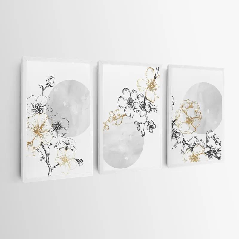 Tablou Multicanvas Grey Moon Nature Set mockup 0