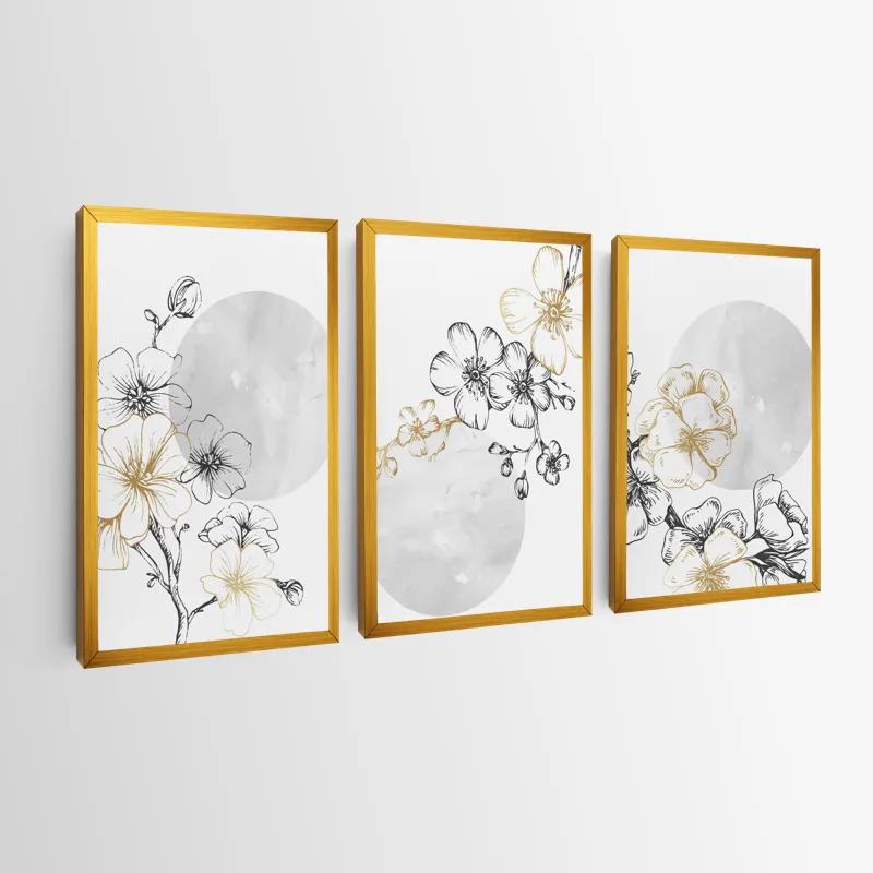 Tablou Multicanvas Grey Moon Nature Set mockup 0