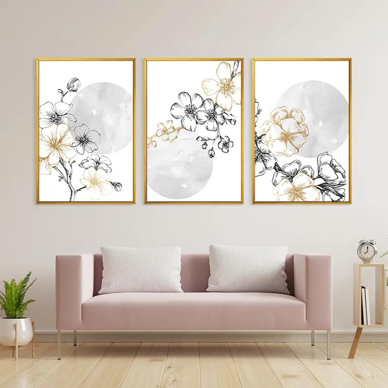 Tablou Multicanvas Grey Moon Nature Set mockup 3