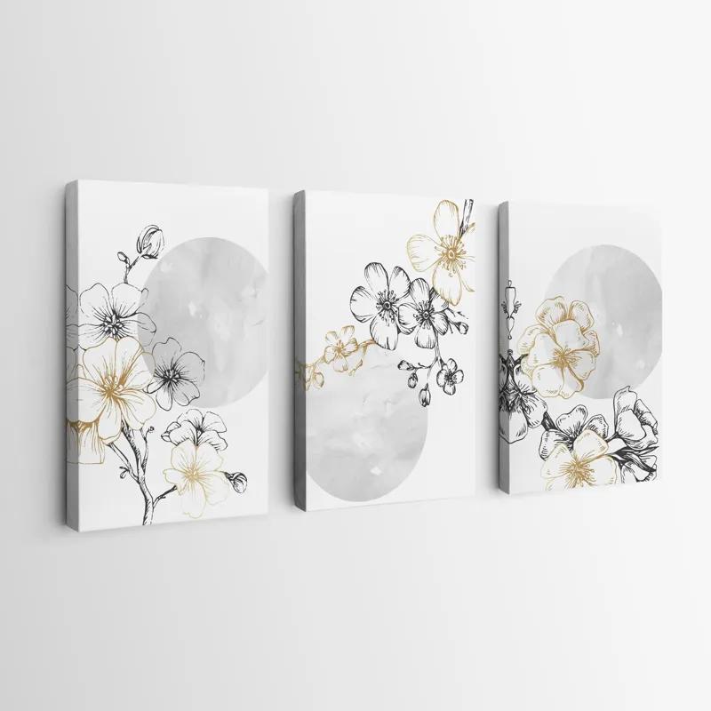 Tablou Multicanvas Grey Moon Nature Set mockup 0