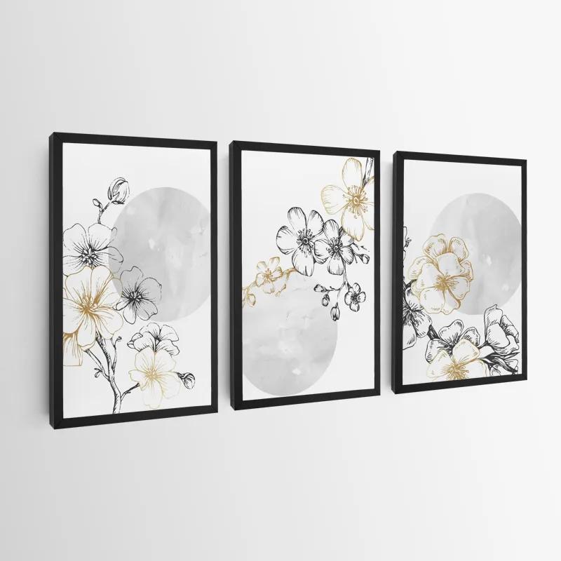 Tablou Multicanvas Grey Moon Nature Set mockup 0