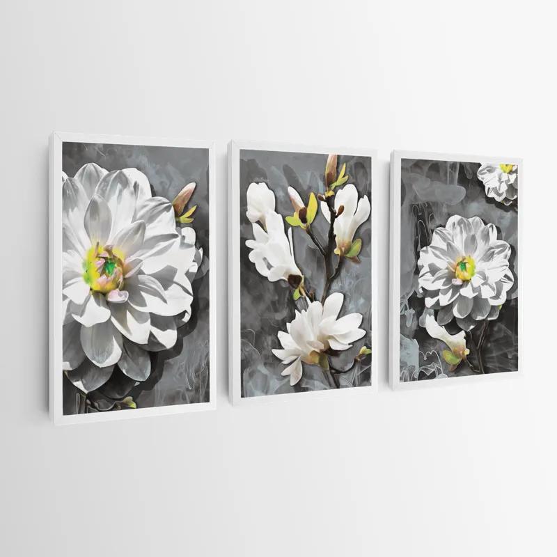 Tablou Multicanvas Smoke White Flower mockup 0