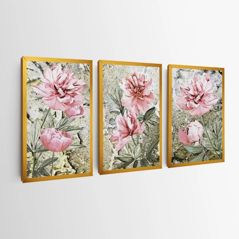 Tablou Multicanvas Bujori Roz mockup 0