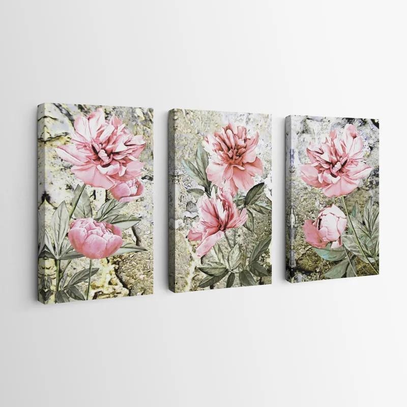 Tablou Multicanvas Bujori Roz mockup 0