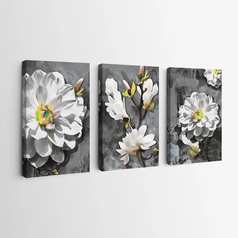 Tablou Multicanvas Smoke White Flower mockup 0