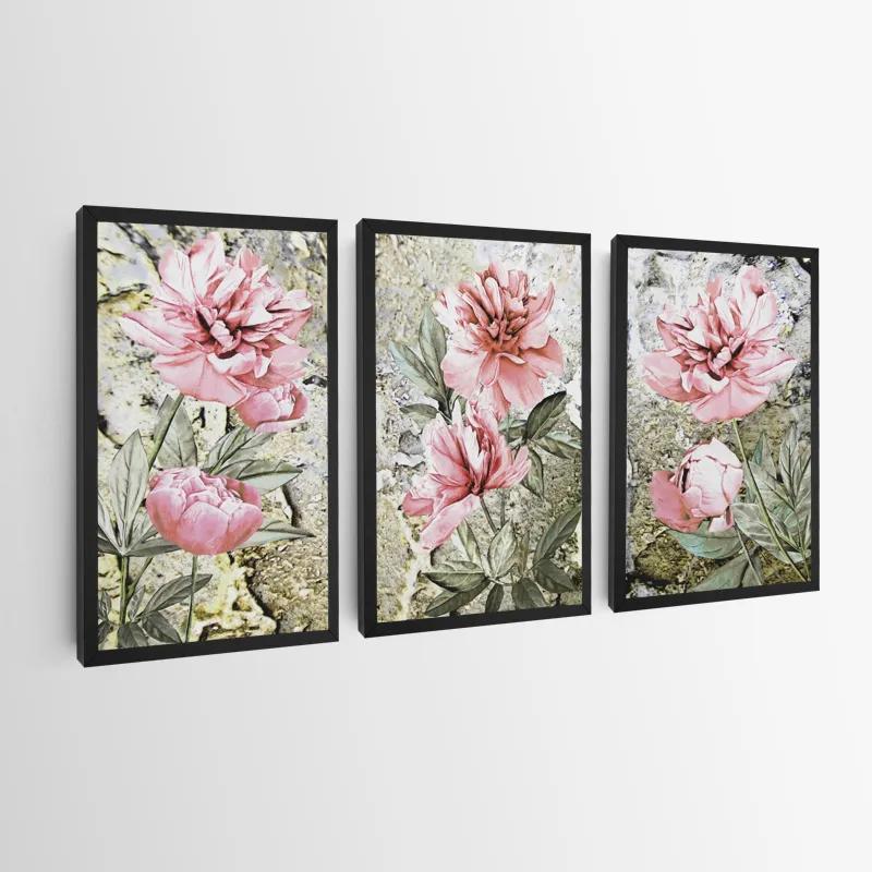 Tablou Multicanvas Bujori Roz mockup 0