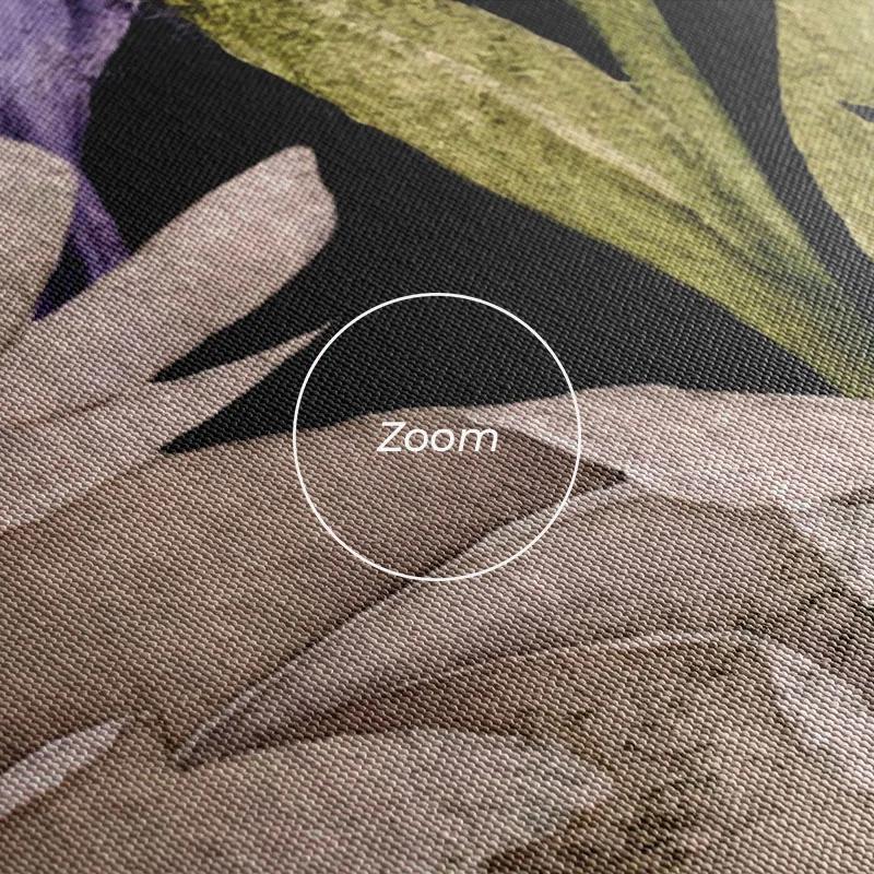 Tablou Multicanvas Abstract Purple Flowers mockup 1