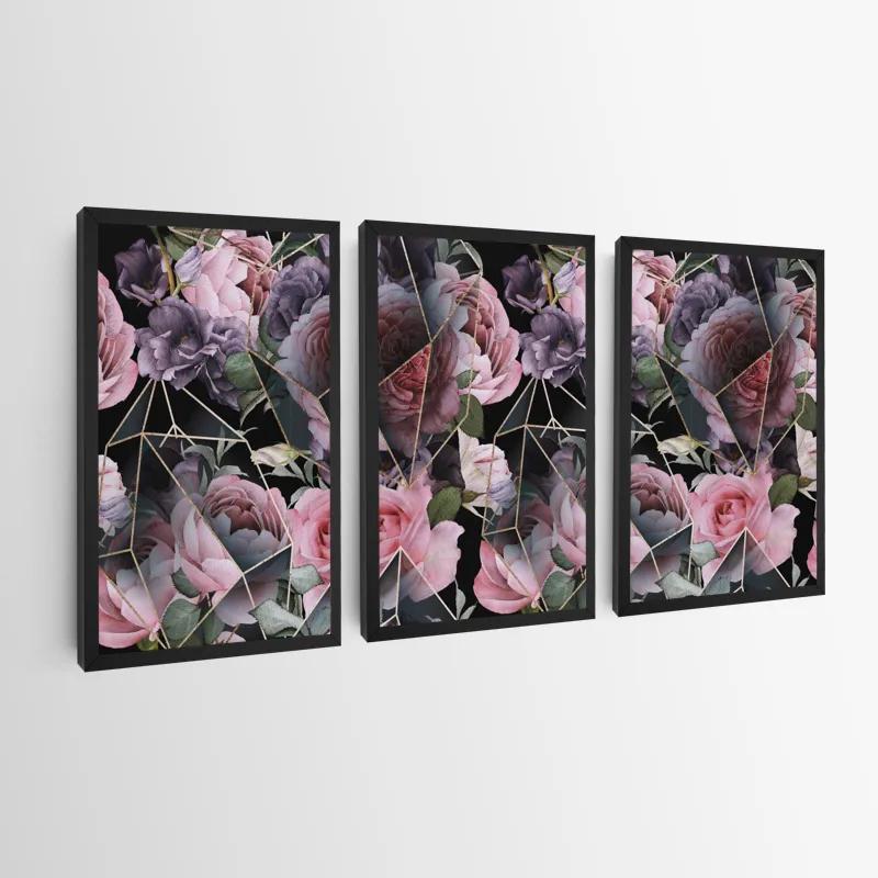 Tablou Multicanvas Glass Flower mockup 0