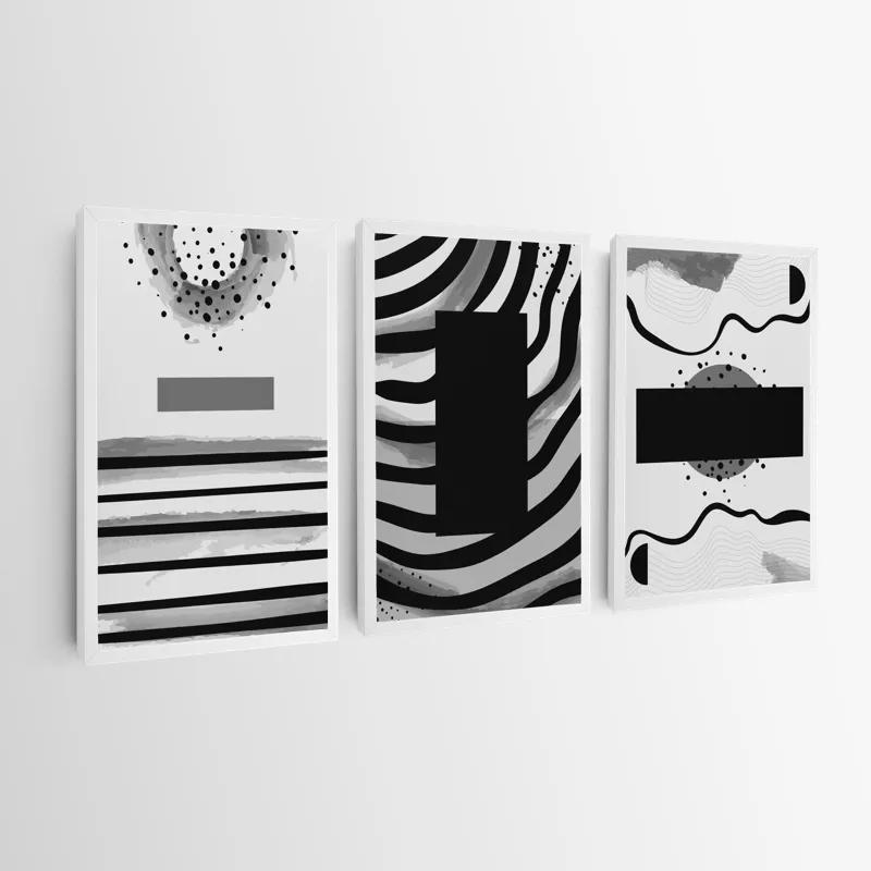 Tablou Multicanvas Zebra Color Set mockup 0