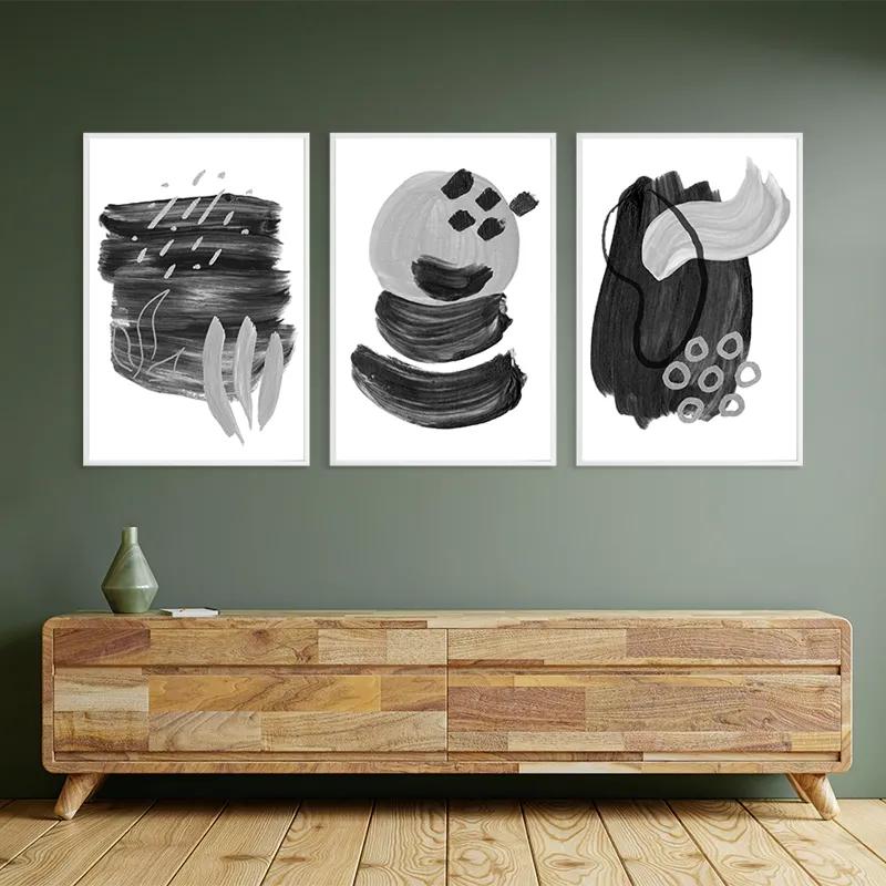 Tablou Multicanvas Minimalist Grey mockup 2