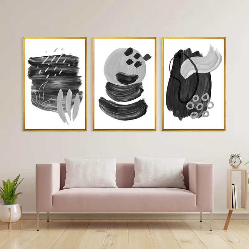 Tablou Multicanvas Minimalist Grey mockup 3