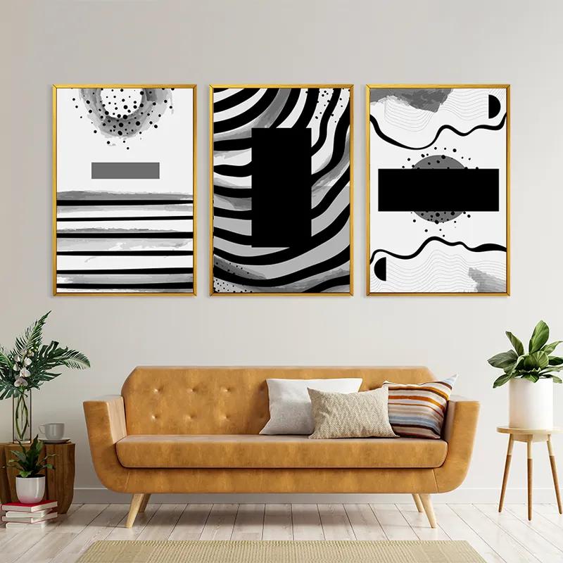 Tablou Multicanvas Zebra Color Set mockup 4