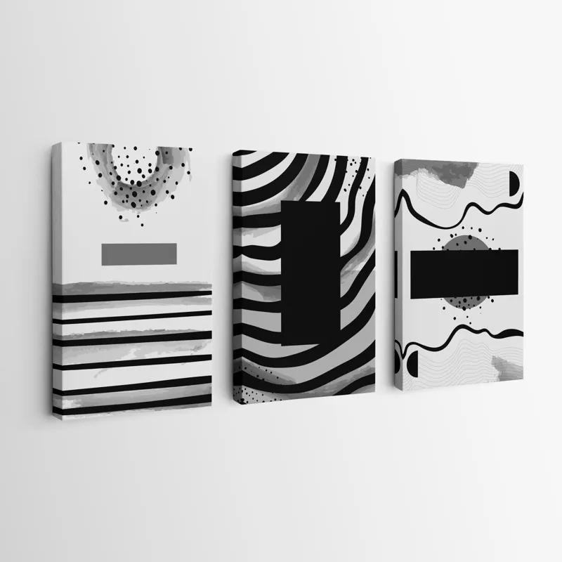 Tablou Multicanvas Zebra Color Set mockup 0