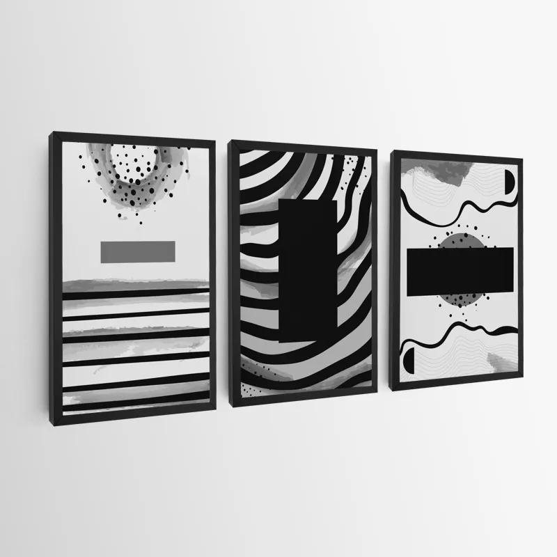 Tablou Multicanvas Zebra Color Set mockup 0