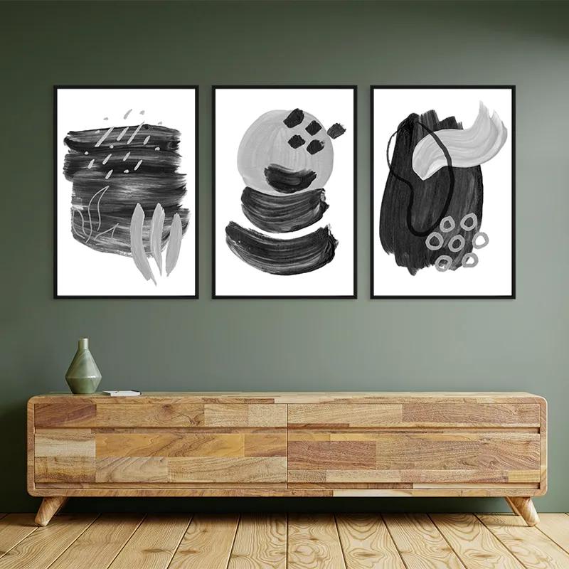 Tablou Multicanvas Minimalist Grey mockup 2