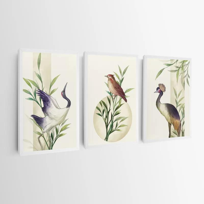 Tablou Multicanvas Asiaticirds Set mockup 0