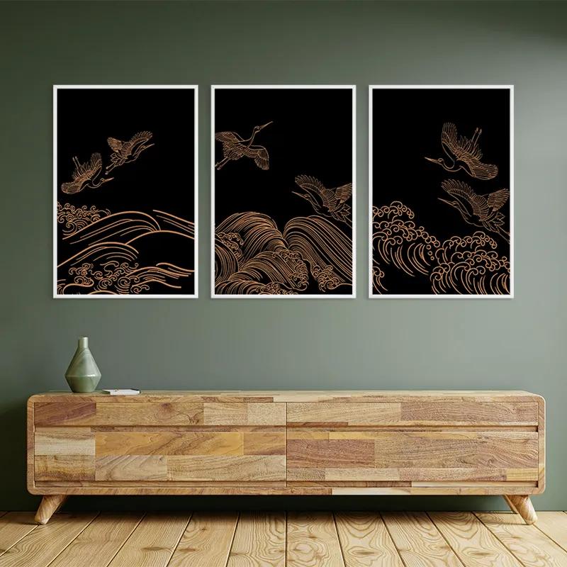 Tablou Multicanvas Goldird Set mockup 2