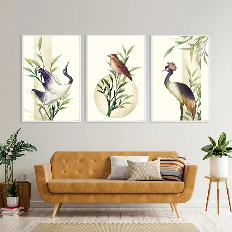 Tablou Multicanvas Asiaticirds Set mockup 4