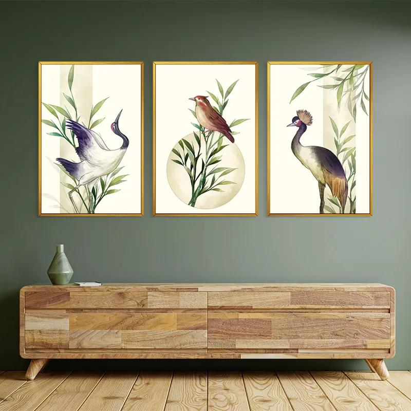 Tablou Multicanvas Asiaticirds Set mockup 2