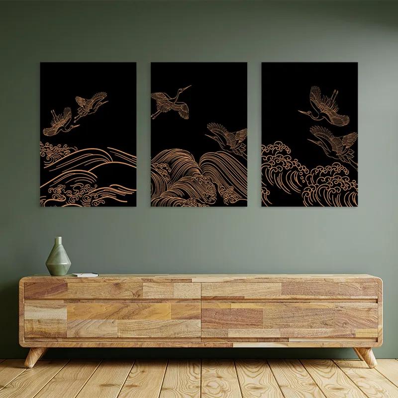 Tablou Multicanvas Goldird Set mockup 2