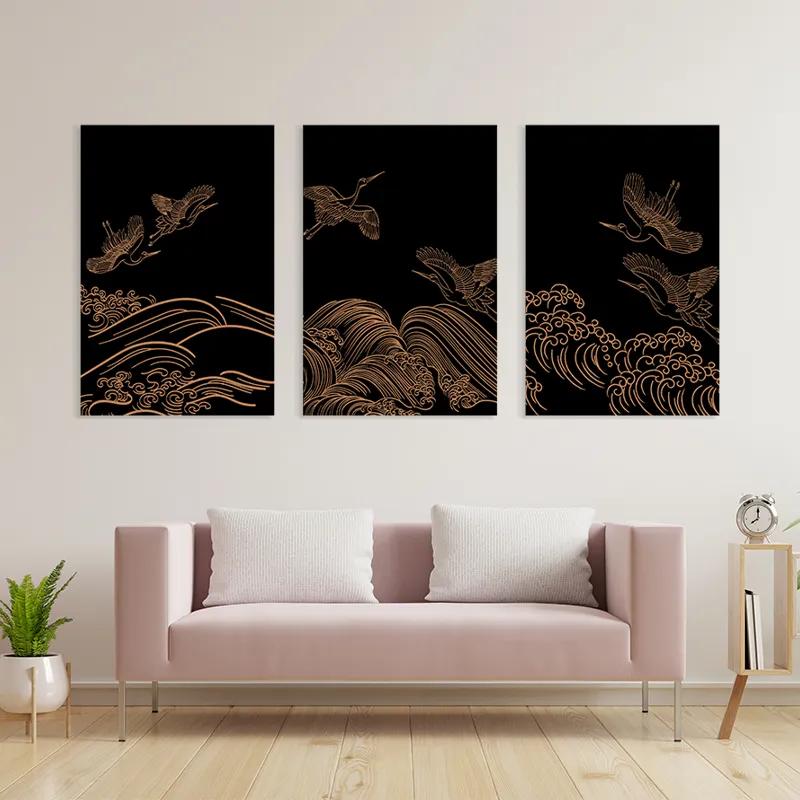 Tablou Multicanvas Goldird Set mockup 3