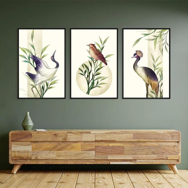 Tablou Multicanvas Asiaticirds Set mockup 2