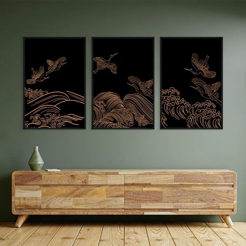 Tablou Multicanvas Goldird Set mockup 2