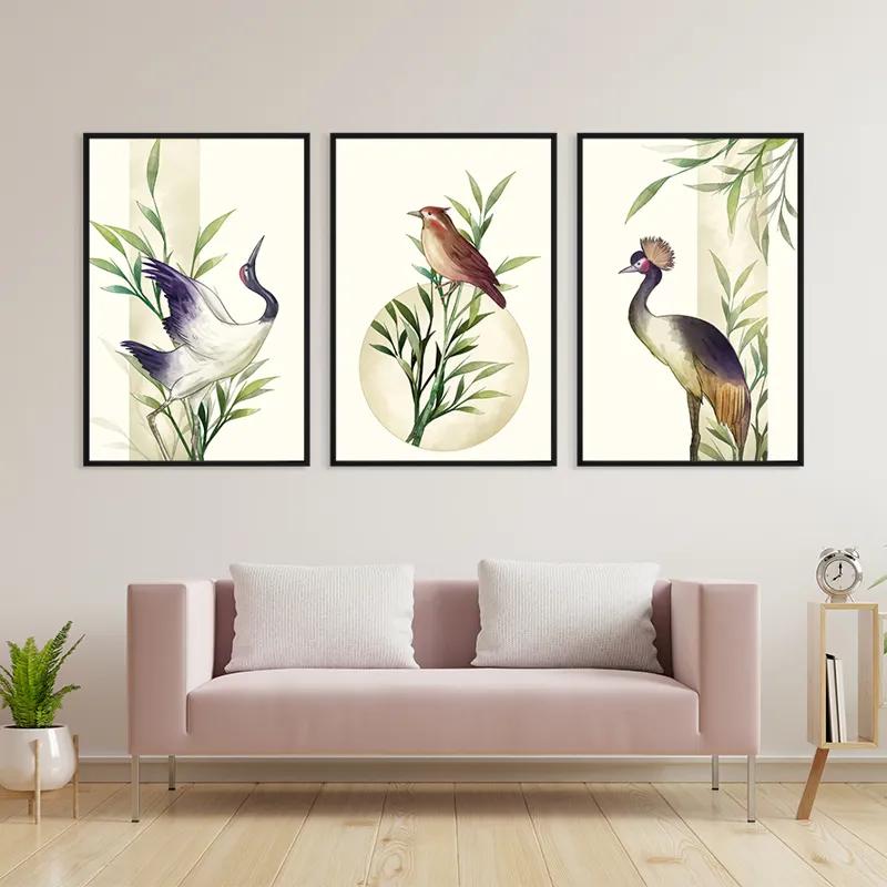 Tablou Multicanvas Asiaticirds Set mockup 3