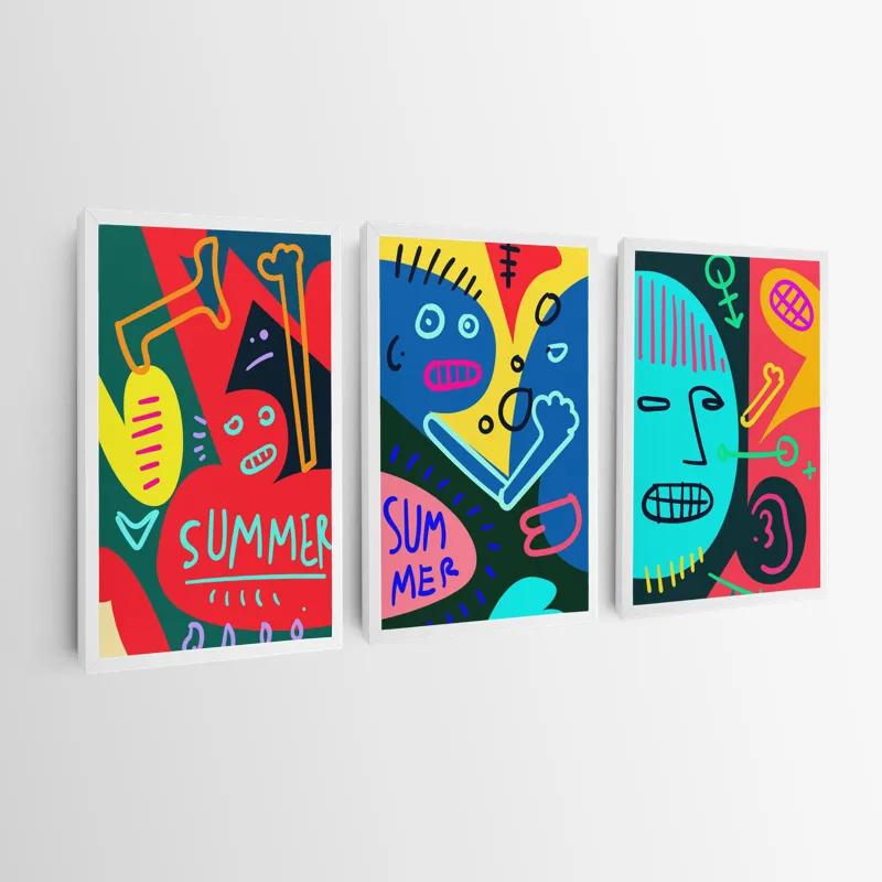 Tablou Multicanvas Summer Collage mockup 0