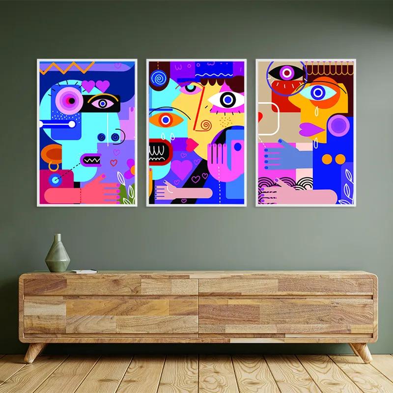 Tablou Multicanvas Personbstract Set mockup 2