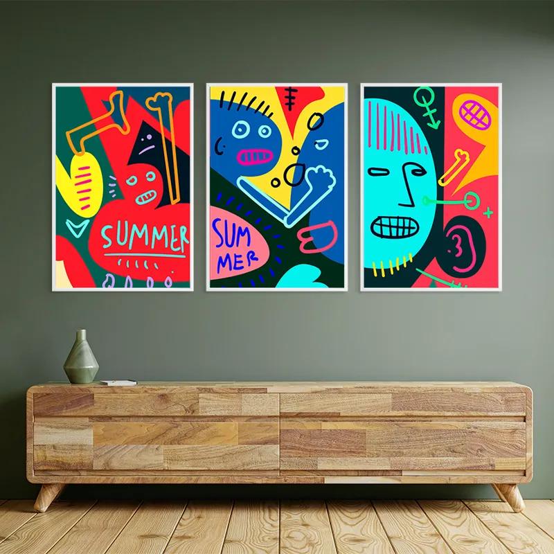 Tablou Multicanvas Summer Collage mockup 2