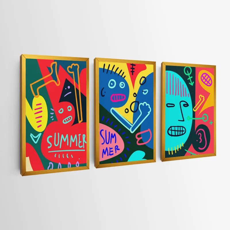 Tablou Multicanvas Summer Collage mockup 0