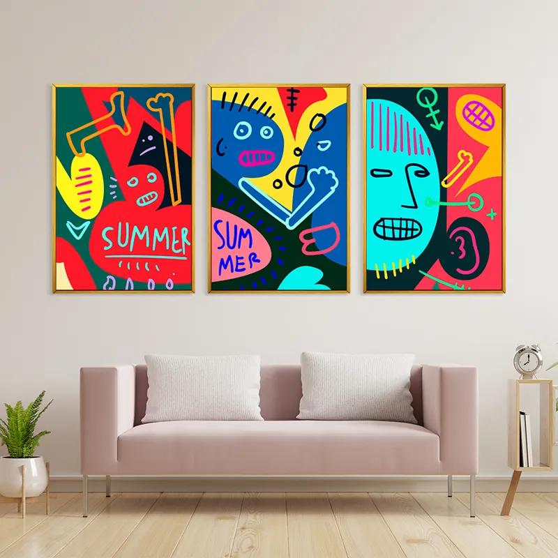 Tablou Multicanvas Summer Collage mockup 3