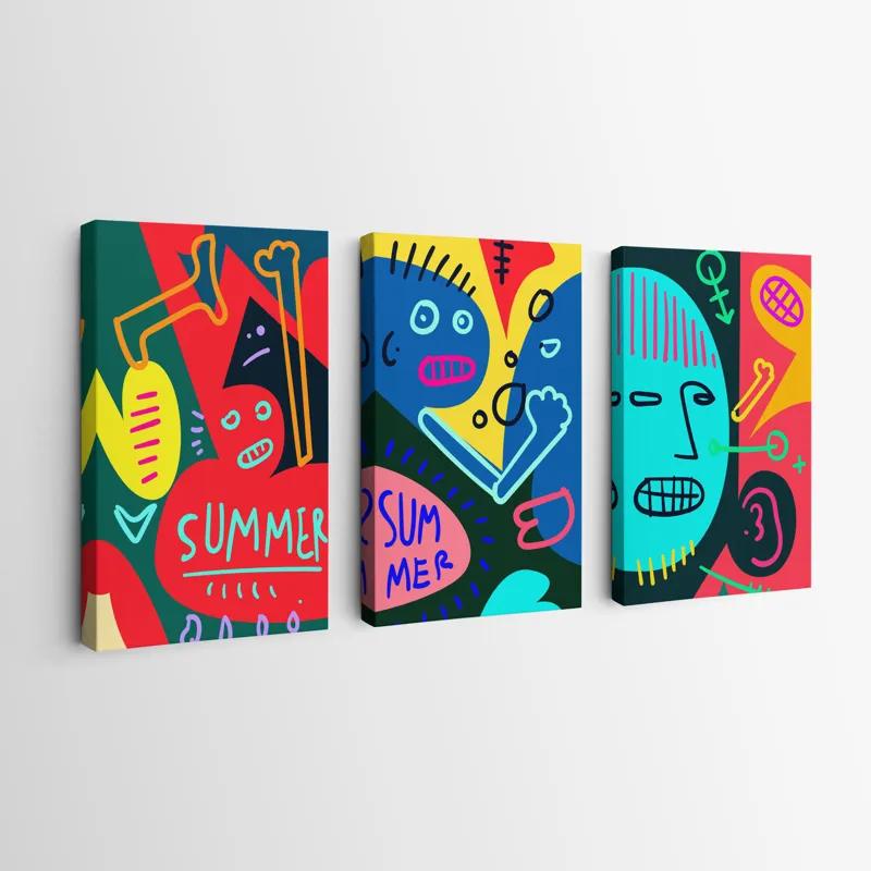 Tablou Multicanvas Summer Collage mockup 0