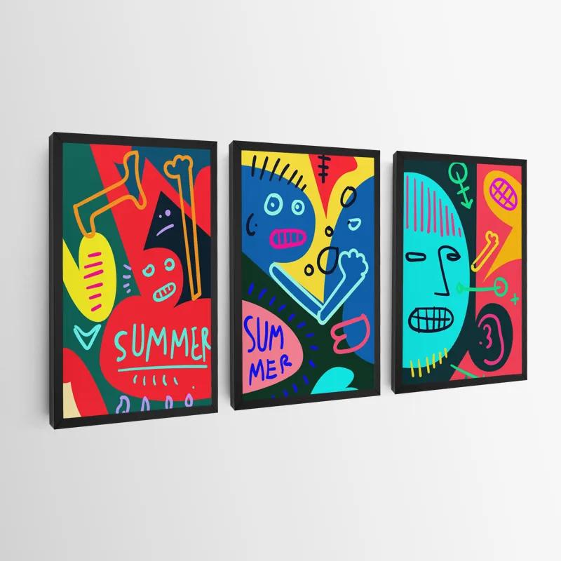 Tablou Multicanvas Summer Collage mockup 0