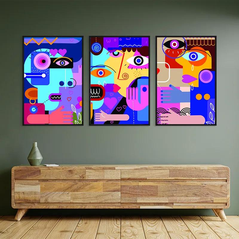 Tablou Multicanvas Personbstract Set mockup 2