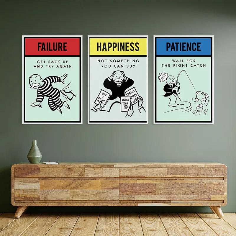 Tablou Multicanvas Monopoly Life Set mockup 2