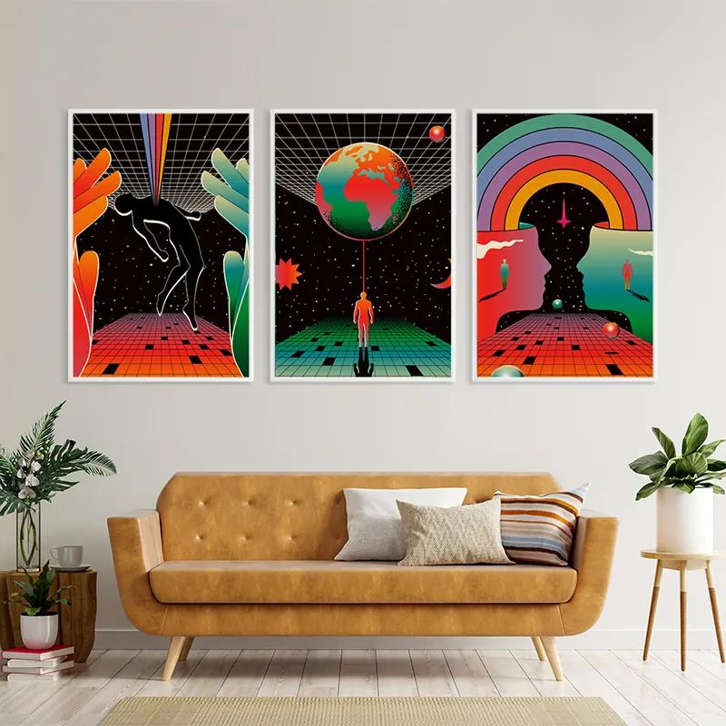 Tablou Multicanvas Cosmos Poster mockup 4