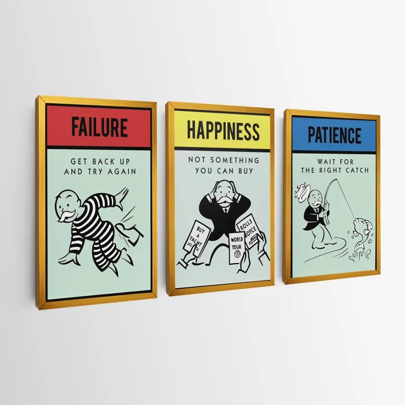 Tablou Multicanvas Monopoly Life Set mockup 0