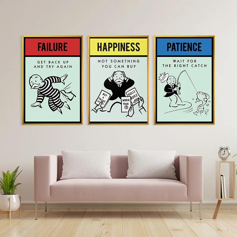 Tablou Multicanvas Monopoly Life Set mockup 3